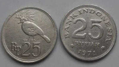 Harga Uang Koin 25 Rupiah Tahun 1971