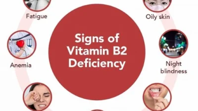 4 Ciri Kekurangan Vitamin B2. (Sumber Gambar: Instagram Post @healthifyme_my)