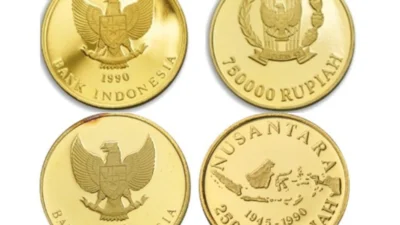 Harga Uang Koin Rupiah yang Terbuat dari Emas
