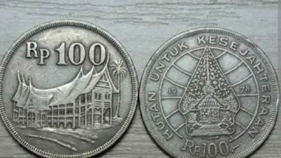 Uang Koin 100 Rupiah Tahun 1978 dan 1973