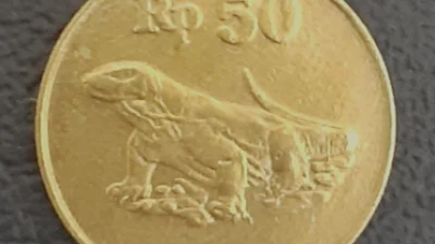 Uang Koin Rp 50 Gambar Komodo Tahun 1997, Buruan Dijual Kepada Kolektor, Cepat Hubungi!
