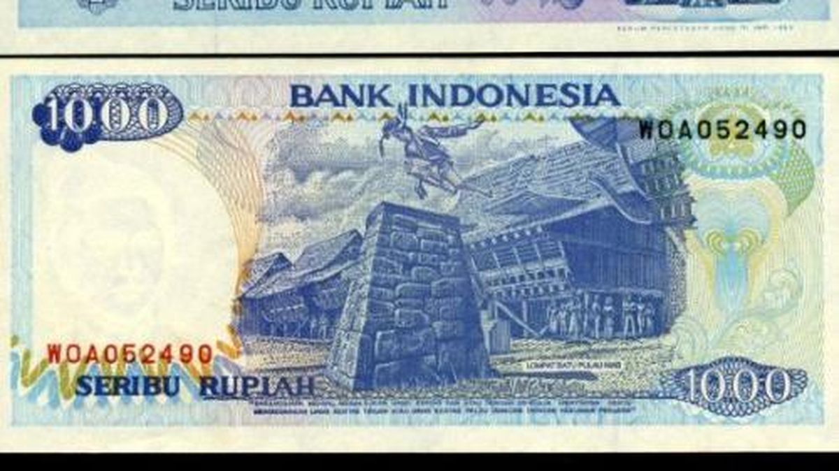 Harga Jual Uang 1000 Rupiah Lama Bergambar Lompat Batu